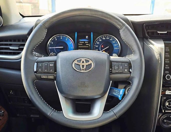 New Toyota Fortuner II Facelift, 4.0 l, 2024 in Dubai by SK Motors, Grey color. GCC Specs | AUTO.AE