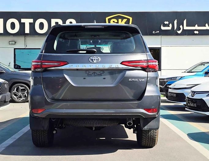 New Toyota Fortuner II Facelift, 4.0 l, 2024 in Dubai by SK Motors, Grey color. GCC Specs | AUTO.AE