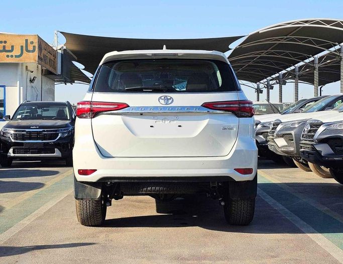 New Toyota Fortuner II Facelift, 2.8 l, 2024 in Dubai by SK Motors, White color. GCC Specs | AUTO.AE