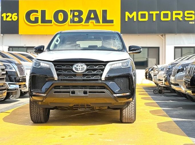 New Toyota Fortuner II Facelift, 2.7 l, 2026 in Dubai by Global Motors, Black color. GCC Specs | AUTO.AE