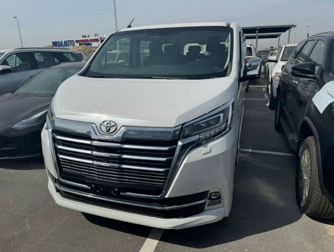New Toyota Granvia II, 3.5 l, 2023 in Dubai by Mohamed Hakim Motors, White color. GCC Specs | AUTO.AE