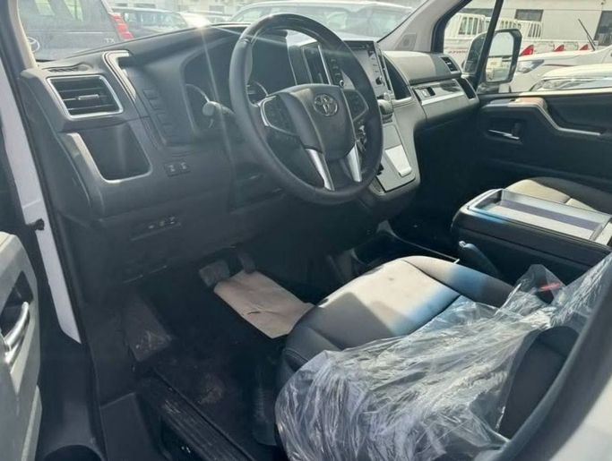 New Toyota Granvia II, 3.5 l, 2023 in Dubai by Mohamed Hakim Motors, White color. GCC Specs | AUTO.AE