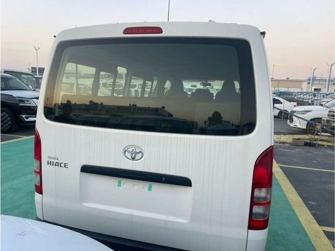 New Toyota HiAce H200 Facelift, 3.0 l, 2025 in Dubai by Mohamed Hakim Motors, White color. GCC Specs | AUTO.AE