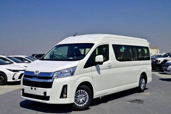 New Toyota HiAce H300, 3.5 l, 2024 in Dubai by Mohamed Hakim Motors, White color. GCC Specs | AUTO.AE