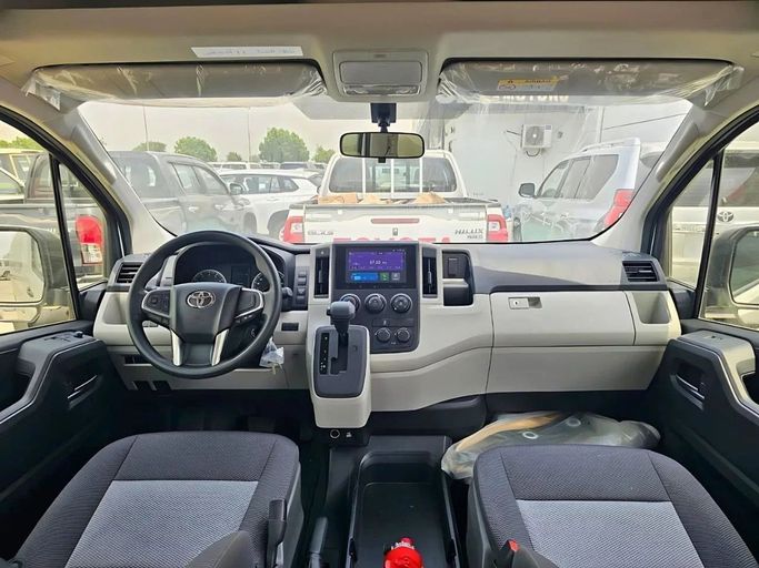 New Toyota HiAce H300, 3.5 l, 2025 in Dubai by SK Motors, White color. GCC Specs | AUTO.AE