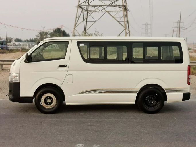 New Toyota HiAce H200 Facelift, 2.5 l, 2025 in Dubai by SK Motors, White color. GCC Specs | AUTO.AE