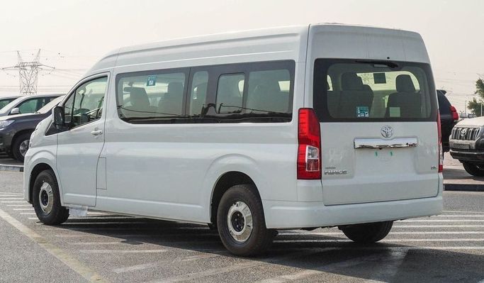 New Toyota HiAce H300, 3.5 l, 2025 in Dubai by Najem Motors, White color. GCC Specs | AUTO.AE