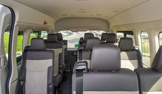 New Toyota HiAce H300, 3.5 l, 2025 in Dubai by Najem Motors, White color. GCC Specs | AUTO.AE