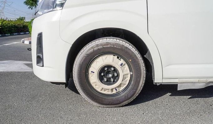 New Toyota HiAce H300, 3.5 l, 2025 in Dubai by Najem Motors, White color. GCC Specs | AUTO.AE