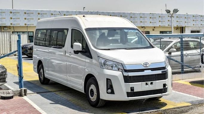 New Toyota HiAce H300, 3.5 l, 2025 in Dubai by Najem Motors, White color. GCC Specs | AUTO.AE