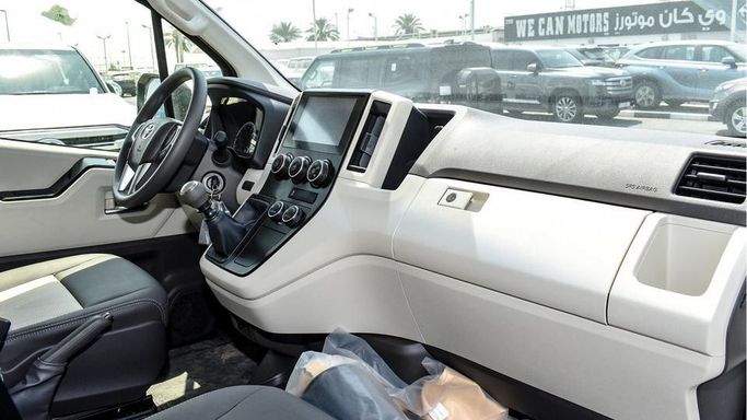 New Toyota HiAce H300, 3.5 l, 2025 in Dubai by Najem Motors, White color. GCC Specs | AUTO.AE