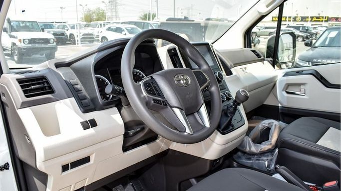 New Toyota HiAce H300, 3.5 l, 2025 in Dubai by Najem Motors, White color. GCC Specs | AUTO.AE