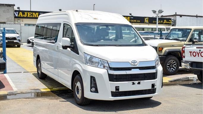 New Toyota HiAce H300, 3.5 l, 2024 in Dubai by Najem Motors, White color. GCC Specs | AUTO.AE
