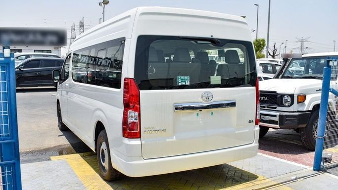 New Toyota HiAce H300, 3.5 l, 2024 in Dubai by Najem Motors, White color. GCC Specs | AUTO.AE