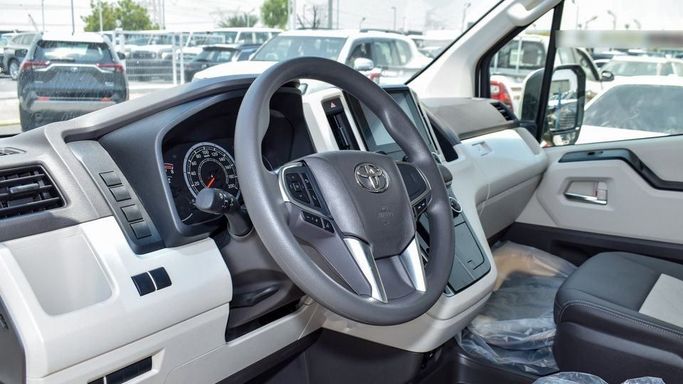 New Toyota HiAce H300, 3.5 l, 2024 in Dubai by Najem Motors, White color. GCC Specs | AUTO.AE