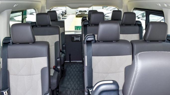 New Toyota HiAce H300, 3.5 l, 2024 in Dubai by Najem Motors, White color. GCC Specs | AUTO.AE