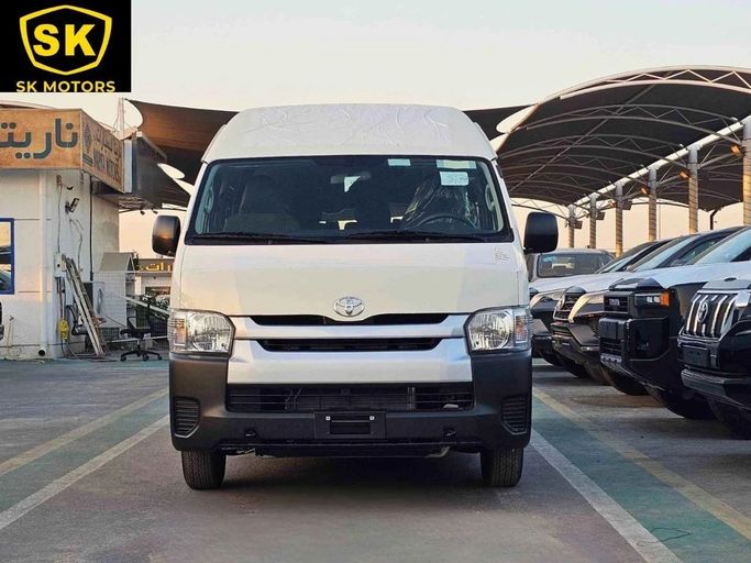 New Toyota HiAce H200 Facelift, 2.5 l, 2025 in Dubai by SK Motors, White color. GCC Specs | AUTO.AE