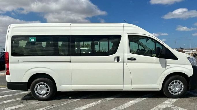 New Toyota HiAce H300, 3.5 l, 2024 in Dubai by Atlantis Motors FZE, White color. GCC Specs | AUTO.AE
