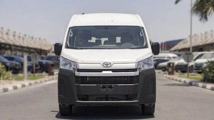 New Toyota HiAce H300, 3.5 l, 2025 in Dubai by TARGET MOTORS FZE, White color. GCC Specs | AUTO.AE