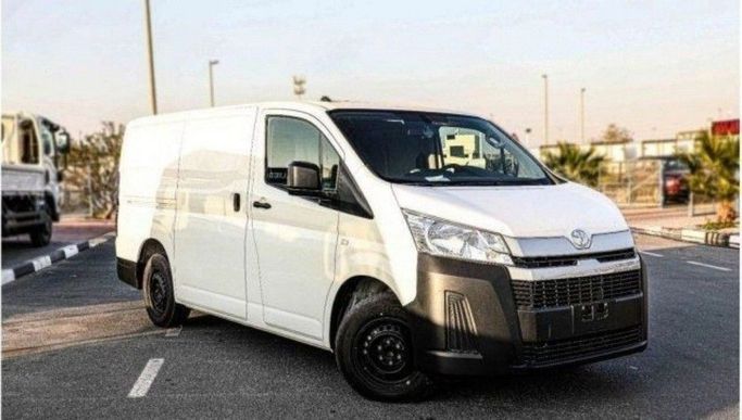 New Toyota HiAce H300, 2.8 l, 2025 in Dubai by TARGET MOTORS FZE, White color. GCC Specs | AUTO.AE