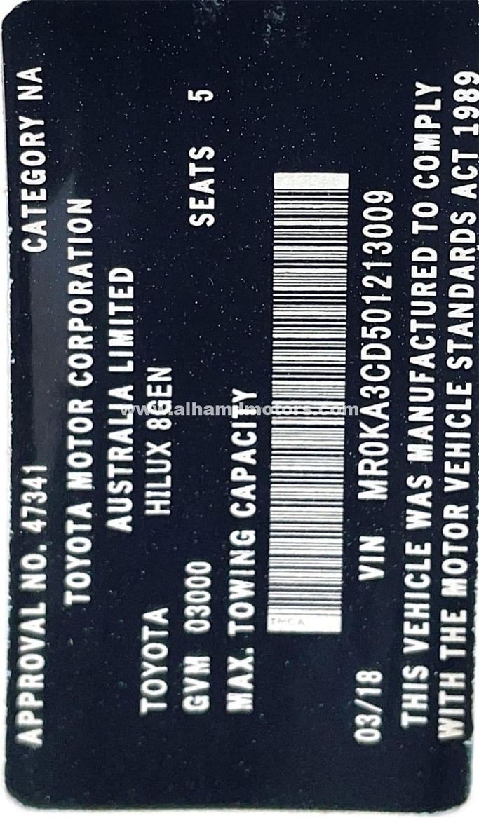 Подержанный Toyota Hilux VIII, 2.8 л, 2018 в Дубае от Alhamd Motors Белый цвет. Other | AUTO.AE