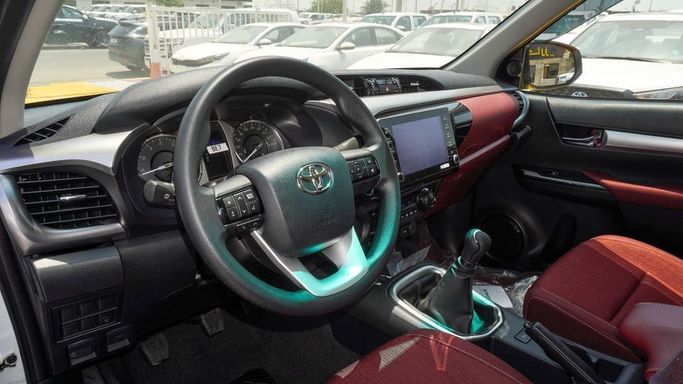 New Toyota Hilux VIII Facelift, 2.7 l, 2025 in Dubai by Najem Motors, White color. GCC Specs | AUTO.AE