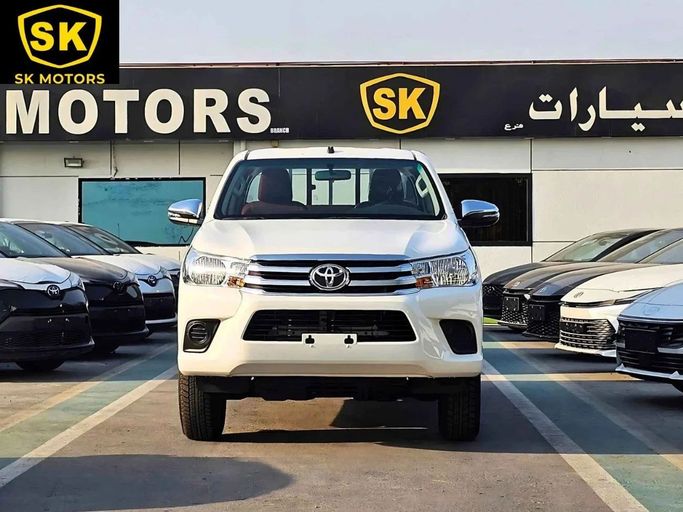 New Toyota Hilux VIII Facelift 2, 2.7 l, 2025 in Dubai by SK Motors, White color. GCC Specs | AUTO.AE