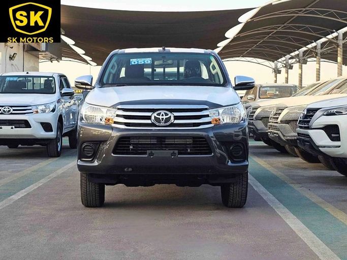 New Toyota Hilux VIII Facelift, 2.4 l, 2025 in Dubai by SK Motors, Grey color. GCC Specs | AUTO.AE