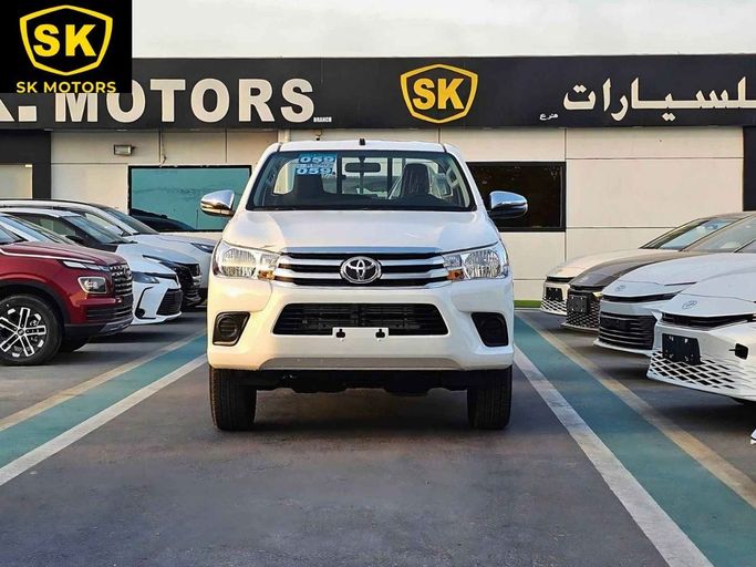New Toyota Hilux VIII Facelift 2, 2.7 l, 2025 in Dubai by SK Motors, White color. GCC Specs | AUTO.AE