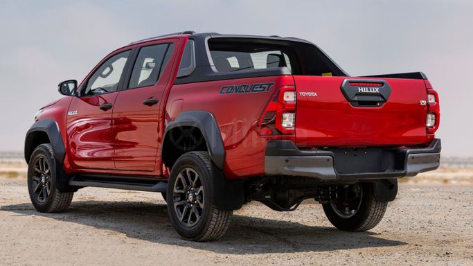 New Toyota Hilux VIII Facelift 2, 2.8 l, 2024 in Dubai by Milele, Red color. Other | AUTO.AE