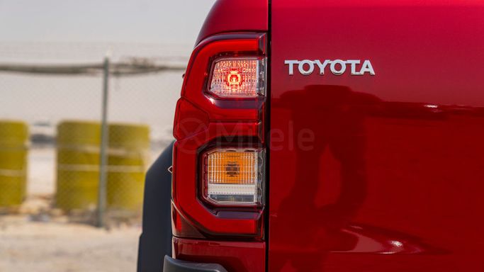 New Toyota Hilux VIII Facelift 2, 2.8 l, 2024 in Dubai by Milele, Red color. Other | AUTO.AE