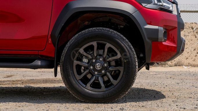 New Toyota Hilux VIII Facelift 2, 2.8 l, 2024 in Dubai by Milele, Red color. Other | AUTO.AE