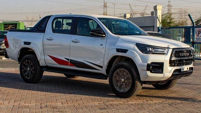 New Toyota Hilux VIII Facelift, 4.0 l, 2025 in Dubai by Falcons GT Motors FZCO, White color. GCC Specs | AUTO.AE