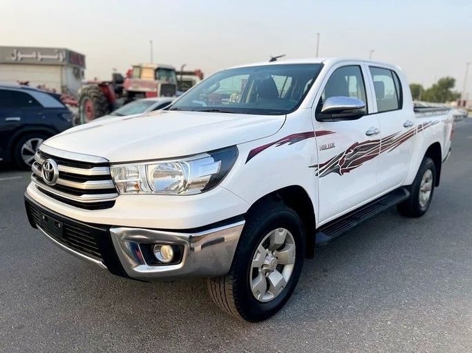 Used Toyota Hilux VIII, 2.4 l, 2018 in Dubai by Shalimar, White color. GCC Specs | AUTO.AE