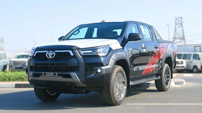 New Toyota Hilux VIII, 4.0 l, 2025 in Dubai by World Center Motors FZE, Black color. GCC Specs | AUTO.AE