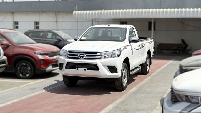 New Toyota Hilux VIII, 2.7 l, 2025 in Dubai by Rhodium Motors FZE, White color. GCC Specs | AUTO.AE