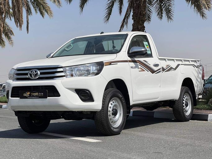 New Toyota Hilux VIII, 2.7 l, 2024 in Dubai by FORMULA AUTO, White color.  | AUTO.AE | Listing #239934