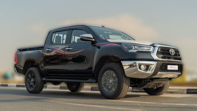New Toyota Hilux VIII, 2.7 l, 2025 in Dubai by CGM Auto, Black color.  | AUTO.AE | Listing #252578