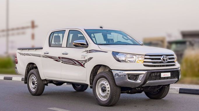 New Toyota Hilux VIII, 2.4 l, 2025 in Dubai by CGM Auto, White color.  | AUTO.AE | Listing #253999