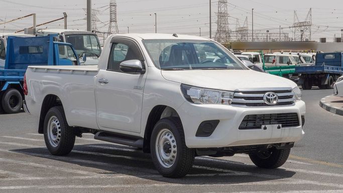 New Toyota Hilux VIII, 2.4 l, 2025 in Dubai by Najem Motors, White color. GCC Specs | AUTO.AE | Listing #265694
