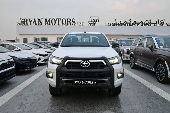 New Toyota Hilux VIII Facelift, 4.0 l, 2025 in Dubai by RMG Automobiles, White color. GCC Specs | AUTO.AE | Listing #266103