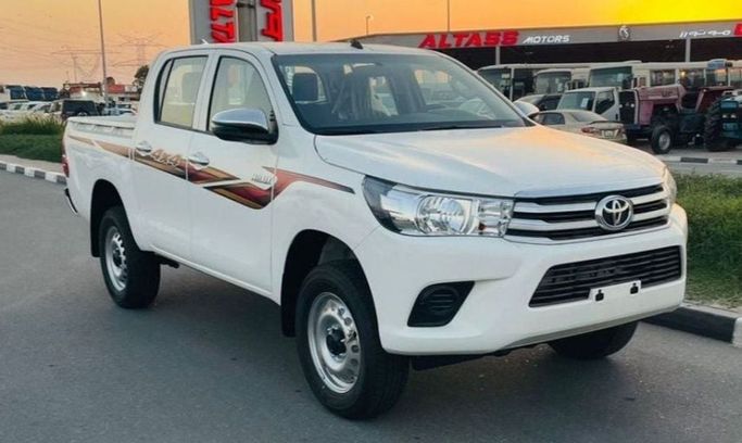 New Toyota Hilux VIII, 2.4 l, 2020 in Dubai by Atlantis Motors FZE, White color. GCC Specs | AUTO.AE | Listing #266668