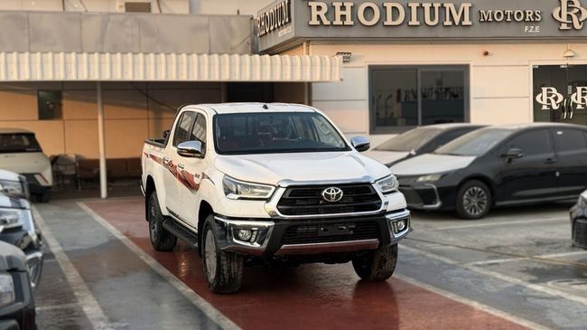 New ⁦Toyota Hilux VIII, 2.4 l, 2026⁩ in UAE, Dubai by Rhodium Motors FZE, White color. GCC Specs | AUTO.AE | Listing #286612
