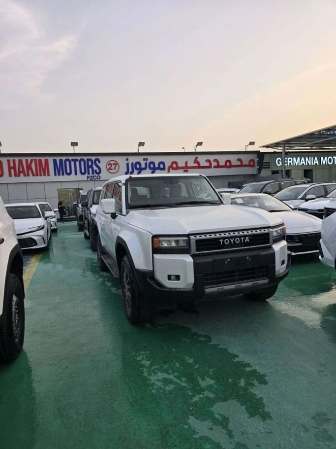 New Toyota Land Cruiser Prado 250 Series, 2.4 l, 2025 in Dubai by Mohamed Hakim Motors, White color. GCC Specs | AUTO.AE