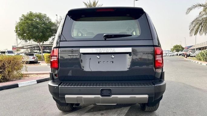 New Toyota Land Cruiser Prado 250 Series, 2.8 l, 2024 in Dubai by Mohamed Hakim Motors, Black color. GCC Specs | AUTO.AE