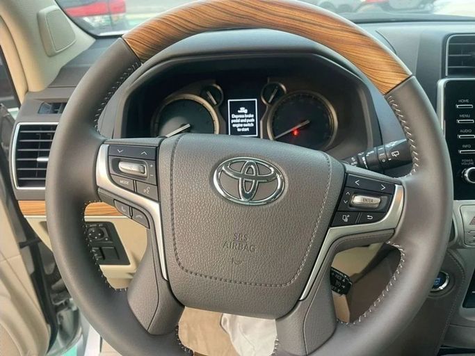 New Toyota Land Cruiser Prado 150 Series Facelift 3, 2.8 l, 2023 in Dubai by Mohamed Hakim Motors, Silver color. GCC Specs | AUTO.AE