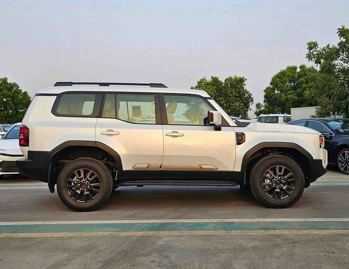 New Toyota Land Cruiser Prado 250 Series, 2.4 l, 2024 in Dubai by SK Motors, White color. GCC Specs | AUTO.AE