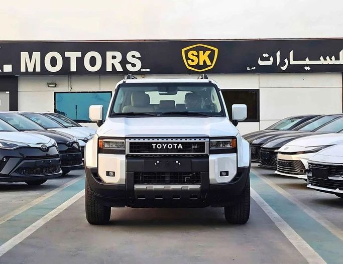 New Toyota Land Cruiser Prado 250 Series, 2.4 l, 2024 in Dubai by SK Motors, White color. GCC Specs | AUTO.AE