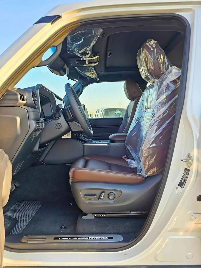 New Toyota Land Cruiser Prado 250 Series, 2.8 l, 2025 in Dubai by SK Motors, White color. GCC Specs | AUTO.AE
