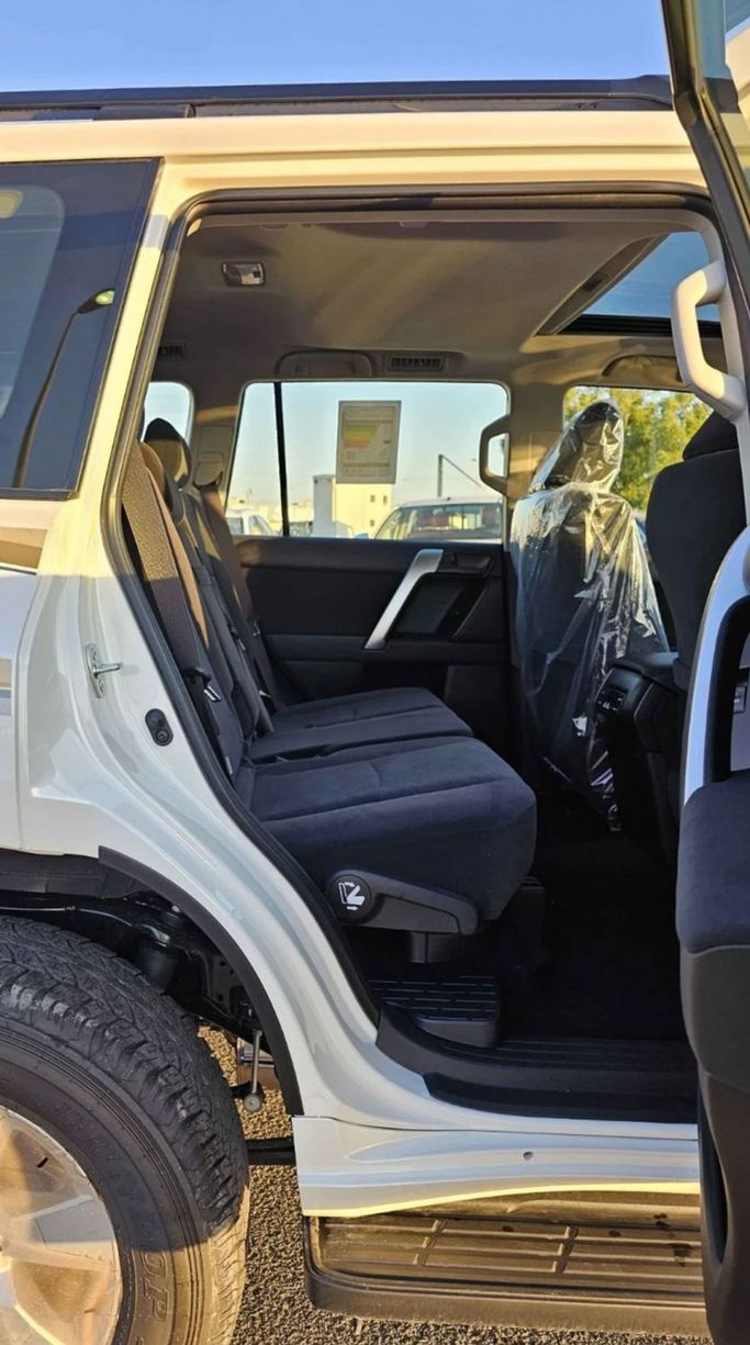 New Toyota Land Cruiser Prado 150 Series Facelift 3, 4.0 l, 2023 in Dubai by SK Motors, White color. GCC Specs | AUTO.AE